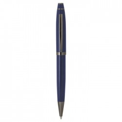 boligrafo corporativo azul personalizado con logo